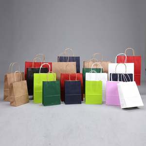 Bolsas de Papel Kraft Personalizables, Estilo Clásico, Degradables, para Compras, Regalos, con Logotipo, al por Mayor para Exposiciones - Product Image 5