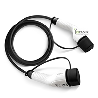 7kw Type 2 à Type 2 câble EV 32A 1 Phase 220v IEC 62196-2 5m câble de charge TPU ev
