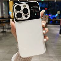 Convient pour iPhone 14 pro max étui de téléphone mobile grande fenêtre 13 étui de protection intégré en verre liquide 11