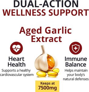 Gélules d'extrait d'<span class=keywords><strong>ail</strong></span> vieilli OEM 7500mg – Supplément d'<span class=keywords><strong>ail</strong></span> inodore pour le soutien cardiaque et immunitaire - Product Image 6