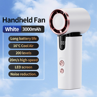 Mini ventilateur élégant à refroidissement rapide, batterie 3000 mAh de qualité A, vente en gros, ventilateur portable de poche