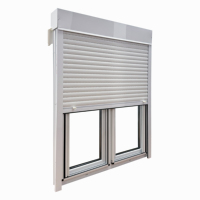 Ventana Abatible de PVC con Persianas Enrollables, Producto Personalizado, Buena Resistencia al Viento, Alta Resistencia, Diseño Moderno, Buen Sellado