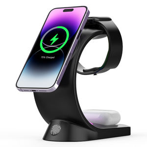 Support magnétique pour <span class=keywords><strong>chargeur</strong></span> de téléphone portable 3 en 1 Support magnétique pour <span class=keywords><strong>chargeur</strong></span> sans fil pour iPhone 14 13 <span class=keywords><strong>Pro</strong></span> Max - Product Image 5