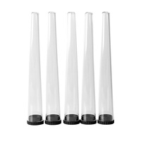 Boîte à cigarettes résistante à l'humidité et aux enfants - Tube conique en plastique de 109 mm avec bouchon à clip pour l'emballage du tabac