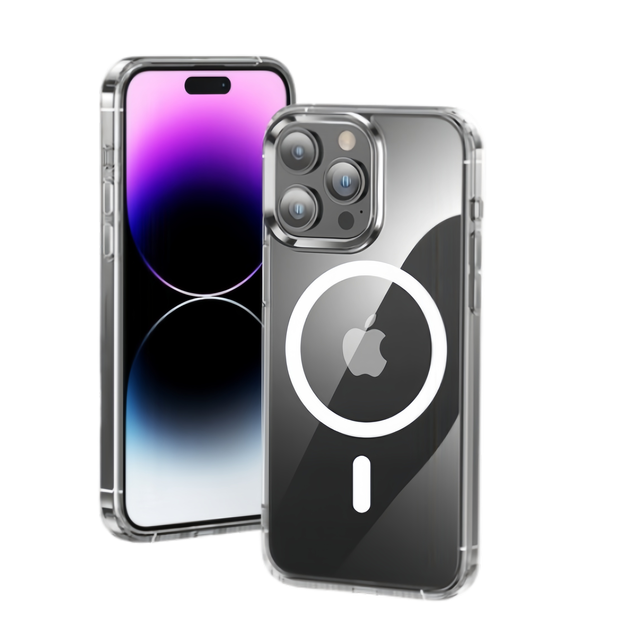 Wholesale Original Clear Magnetic Wireless Charging Phone Case for iPhone 16 15 14 13 12 Pro Max Plus Cover
