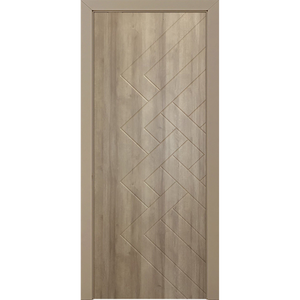 Porte intérieure en PVC MDF de conception moderne, couleur personnalisée, OEM, polymère de haute qualité, fabricant vietnamien, appartement, sous-sol, surface finie - Product Image 6