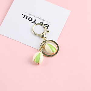Simulated Pistachio Keychain Pendant Plastic Resin DIY Bag Charm Accessory <b>Spring</b> 2025 Jinhua Origin - Product Image 4