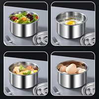 Ensemble d'ustensiles de cuisine isothermes avec marmite, cocotte, réchauffe-plats et bols de service avec couvercles intérieurs