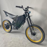 HCBK Nueva Motocicleta Eléctrica para Adultos de Alta Velocidad 150km/h, Larga Distancia, 22000W, Horquilla Delantera Todoterreno de 870mm, Batería de 5400WH, Asistencia de Pedaleo