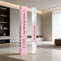Poussoir à cuticules en forme de stylo avec embout en céramique, exfoliation douce sans rayures, poussoir nourrissant 2 en 1 pour les soins des mains
