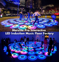 Interaktiver LED-Sensorboden für Außenbereiche mit Musikfunktion und Kreisform