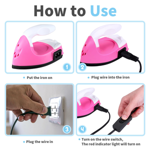 Mini Plancha para Manualidades, Pequeña Prensa de Calor para Parches, Cuentas, Proyectos de Transferencia de Calor para Zapatos y <span class=keywords><strong>Camisetas</strong></span> - Product Image 3