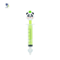 CE/ISO13485, vert/blanc, dessin animé panda, buse en caoutchouc souple anti-odeur, spray nasal salin, irrigateur pour bébés, 10 ml