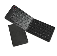 Keyboard Bluetooth portabel, tipis dan ringan, nirkabel mini lipat dua sistem umum untuk berbagai sistem
