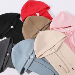Sweat-shirts personnalisés en polyester et coton épais 345 g/m², imprimés en flocage, coupe oversize, épaules tombantes, avec cordons, pour hommes - Product Image 3