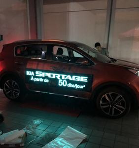 ปรับแต่งแฟชั่น EL รถห่อความสว่างสูง EL ตัดสติกเกอร์รถเคลื่อนไหวยานพาหนะ,El แสงป้ายโฆษณา - Product Image 2