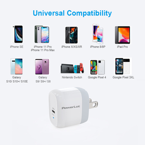 Cargador Rápido PowerLot 20W GaN <span class=keywords><strong>II</strong></span> PD 3.0 USB C, Adaptador de Pared Plegable para <span class=keywords><strong>iPhone</strong></span> 14 13 iPad, Certificado UL FCC CE, Mini Enchufe de Viaje - Product Image 4