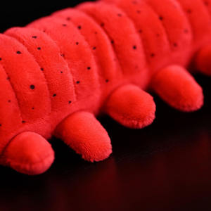 Juguete de Peluche de <span class=keywords><strong>Gusano</strong></span> de <span class=keywords><strong>Terciopelo</strong></span> Realista con Certificación CPC CE, Onychophora Roja Articulada, Animal de Peluche Educativo de Biología - Product Image 2