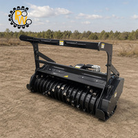 JCB için 72 inç Standart Akışlı Hidrolik Kütük Öğütücü Fırça Kesici Skid Steer Yükleyici Tamburlu Malçlayıcı