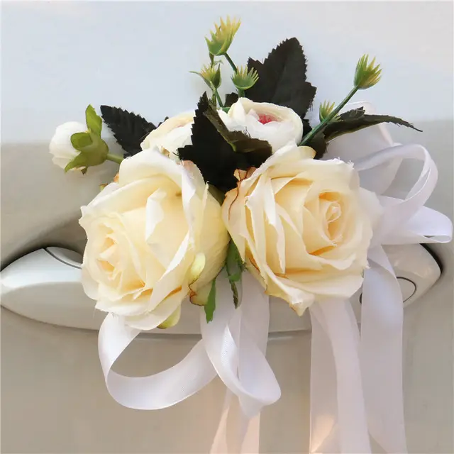 Pegangan Dekorasi Pernikahan DIY Aksesori Bunga Tangan Korsase Bunga Mobil