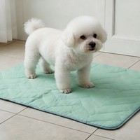Tapis d'apprentissage hygiénique lavable, moderne, pliable, doux, réutilisable, anti-fuite et absorbant pour chiens et chiots