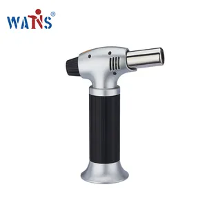 New Design Portable Windproof Home Kitchen Ignition Adjustable Flame Combustion Butane Torch Lighter