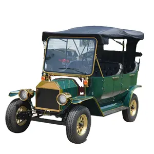 5座电动高尔夫球车观光踏板车俱乐部车带挡风玻璃复古车待售