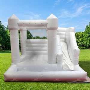 WINSUN mini gonflable blanc gonflable pour la fête d'enfants videur pas cher avec ventilateur meilleur <span class=keywords><strong>prix</strong></span> château gonflable de mariage blanc à vendre - Product Image 1
