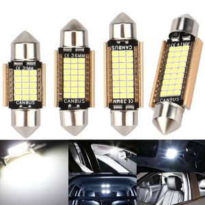 New GPRGIT Car Ceiling Reading Lamp Canbus C5W039-BT LED <strong>Bulb</strong> Festoon 31mm/36mm/39mm/41mm <strong>12V</strong> <strong>8W</strong> <strong>Dome</strong> <strong>Light</strong> for 2016 Vehicles - Product Image 1