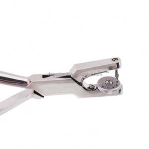 คีมเจาะเขื่อนสำหรับคลินิกทันตกรรมเครื่องมือจัดฟันยางแบบเจาะรูที่หนีบเขื่อนชุดดูแลช่องปากคีมสกัด - Product Image 6