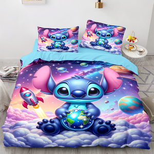 Phim Hoạt Hình Bộ Đồ Giường Đặt 4 Mảnh, Kỹ Thuật Số In Comforter Set, Dễ Thương Trẻ Em Bộ Đồ Giường, Thoáng Khí Polyester, Cho Bé Trai Và Bé Gái - Product Image 6