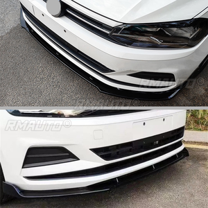 Difusor de Parachoques Delantero para Auto, Aspecto de Fibra de Carbono/Negro, Alerón, Kit de Carrocería para Volkswagen VW Polo 2019 - Product Image 6