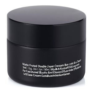 Pot en plastique mat dépoli double couche pour crème, 5ml, 15g, 30ml, 50ml – Contenant de sous-conditionnement pour crème visage - Product Image 2