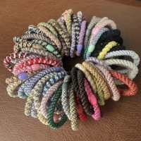 Vente en gros d'accessoires capillaires populaires et colorés, personnalisables, à maintien solide, élastiques, en nylon