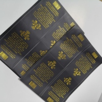 Maßgefertigte Schwarze Matte Goldfolie-Etiketten für Kerzenverpackungen Logo-Aufkleber
