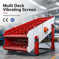 Machine de criblage circulaire vibrant à triple étage FEIFAN avec moteur et engrenages pour le criblage des agrégats de roche, la production minière, OEM/ODM