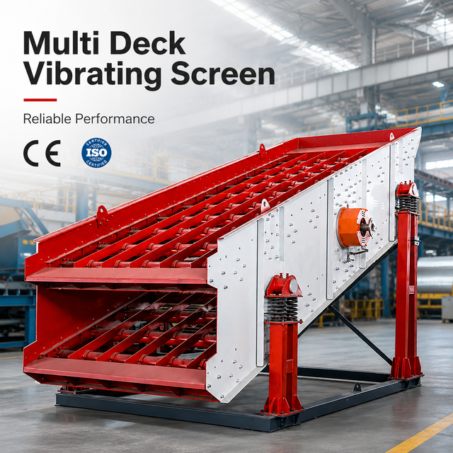 FEIFAN Triple Deck Circular Vibrating Screen Machine Motor Engine Gear for Rock Aggregate Sizing Mining Production OEM/ODM