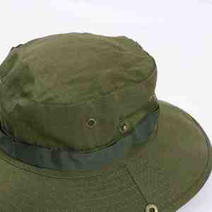 หมวกบอนนี่ตาข่ายปีกกว้างกันลมพร้อมเชือกผูก สำหรับผู้ชาย แฟชั่นใหม่ คุณภาพสูง รับทำโลโก้ตามสั่ง ขายส่ง - Product Image 4