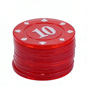 Jetons de poker professionnels personnalisés à trois tons en PS de 39 mm pour les tournois de casino et les fêtes - Product Image 6