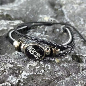 Bracelet en cuir ajustable My Chemical Romance, <span class=keywords><strong>groupe</strong></span> de <span class=keywords><strong>rock</strong></span>, bijou de cosplay avec pierre précieuse du temps, cadeau pour les fans - Product Image 4