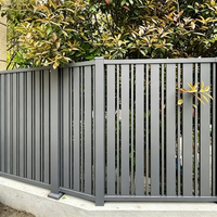 Clôture à lattes verticales en aluminium OEM, fabrication directe usine, couleur/taille personnalisée, panneaux métalliques pour aménagement extérieur