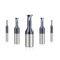 Fraise à queue d'aronde en carbure de tungstène, fraise en aluminium CNC 45 60 degrés, fraises en acier