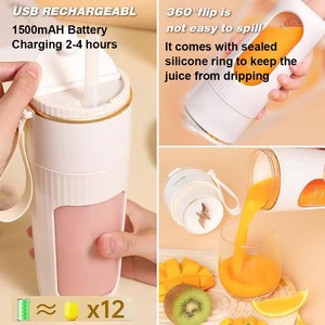 Wholesale Portable Juicers Mixer Fruit Smoothie Blender for <b>Machine</b> Food Processor Maker Mini - Product Image 5