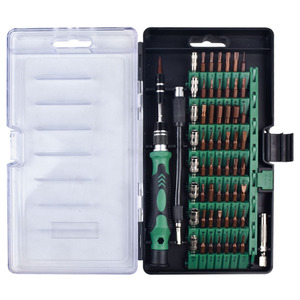 Weeks 61 In 1 <b>Screwdriver</b> <b>Set</b> S2 Steel Magnetic <b>Bits</b> For Mobile Phone Repair Tools With Colored Handle - Product Image 5