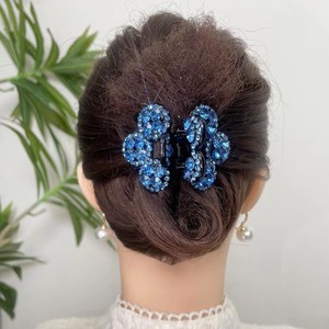 Élégantes pinces à <span class=keywords><strong>cheveux</strong></span> en plastique de style coréen de 4,5 cm avec strass pour filles, pour coiffures mi-attachées, vente en gros pour fêtes - Product Image 3