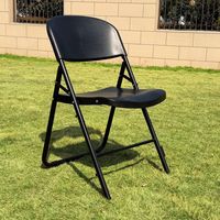 Chaises pliantes en plastique de qualité commerciale pour la location, résistantes aux intempéries, pour mariages, banquets de jardin, événements en plein air