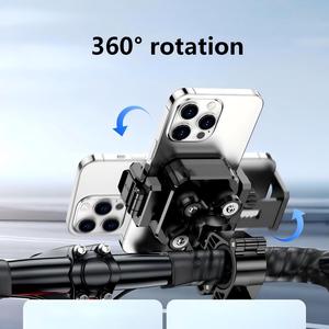 Support de téléphone multi-usage pour guidon de moto/vélo/trottinette électrique/poussette - Fixation flexible pour appareils mobiles de 4,5 à 7 pouces - Product Image 3