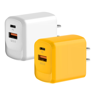 Cargador de Doble Puerto PD/QC3.0 USB-A Tipo-C Portátil de Viaje para <span class=keywords><strong>iPhone</strong></span> con Cable de Carga Rápida PD, Cargadores para Celulares - Product Image 3