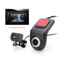 Caméra de tableau de bord USB 2 en 1 1080P 170 degrés grand angle DVR ADAS Dashcam Android Enregistreur automatique Vision nocturne