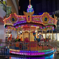 Magnifique carrousel coloré de fête foraine à 16 places, fabricant de manèges